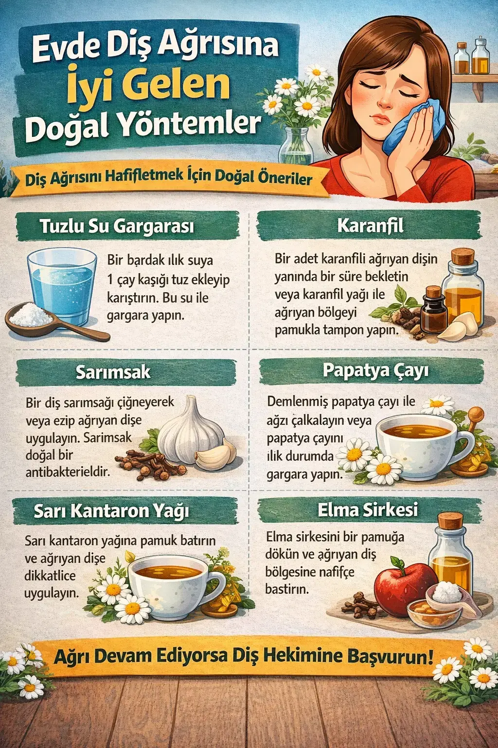 Uyutmayan diş ağrısı nasıl geçer